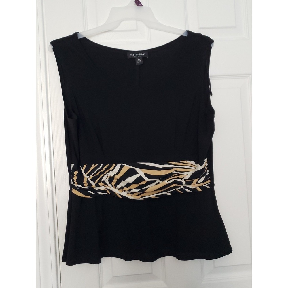 Perceptions NY Womans Plus Size Sleeveless‎ Blouse Size 1X